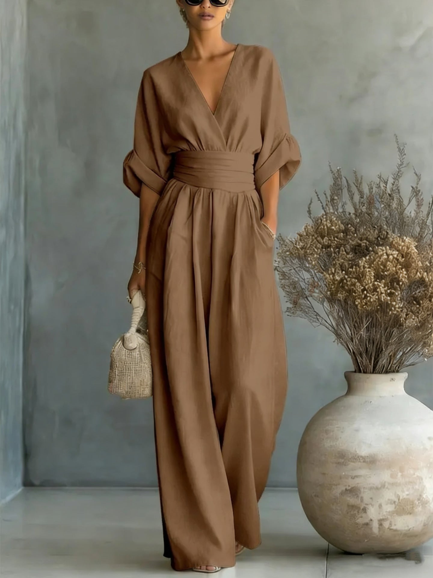 Georgina™ | Elegante Jumpsuit con Scollatura a V