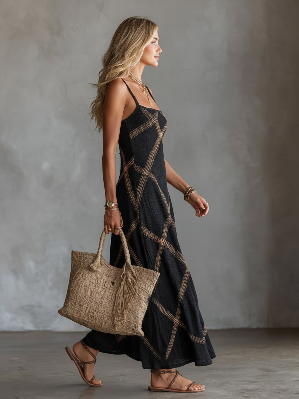 Zafira™ | Elegante Jumpsuit Con Pantaloni Larghi E Stampa