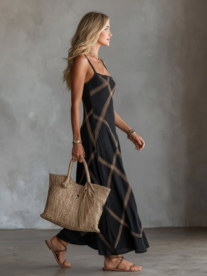 Zafira™ | Elegante Jumpsuit Con Pantaloni Larghi E Stampa