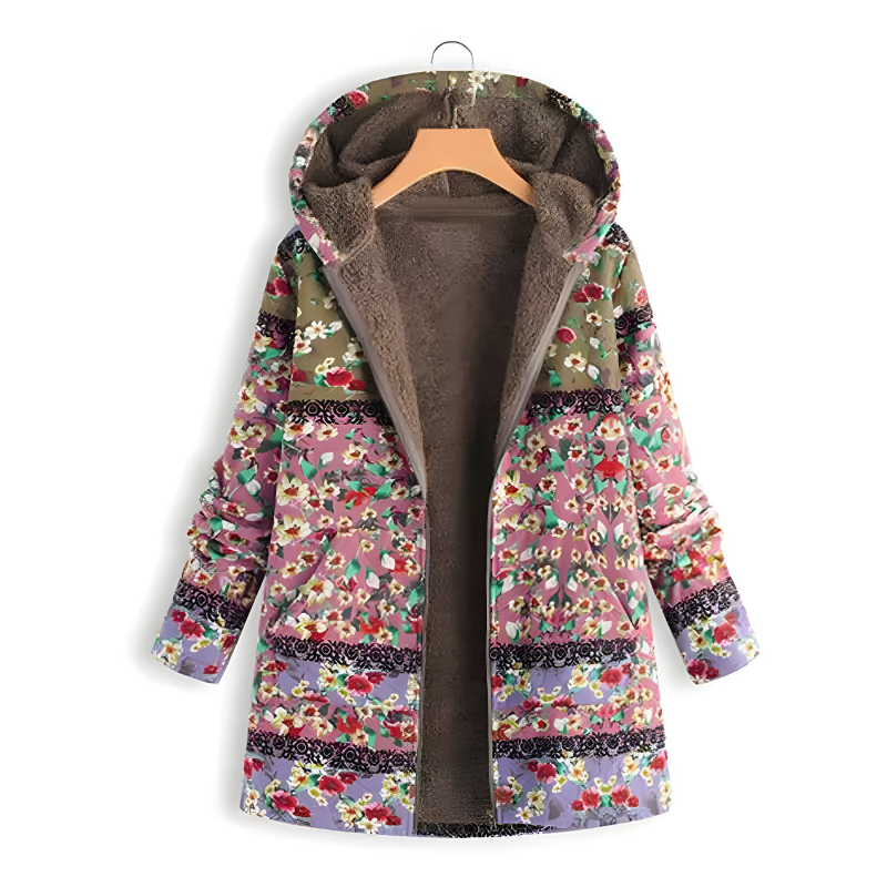 Mira™ | Giacca in Fleece con Fiori Eleganti