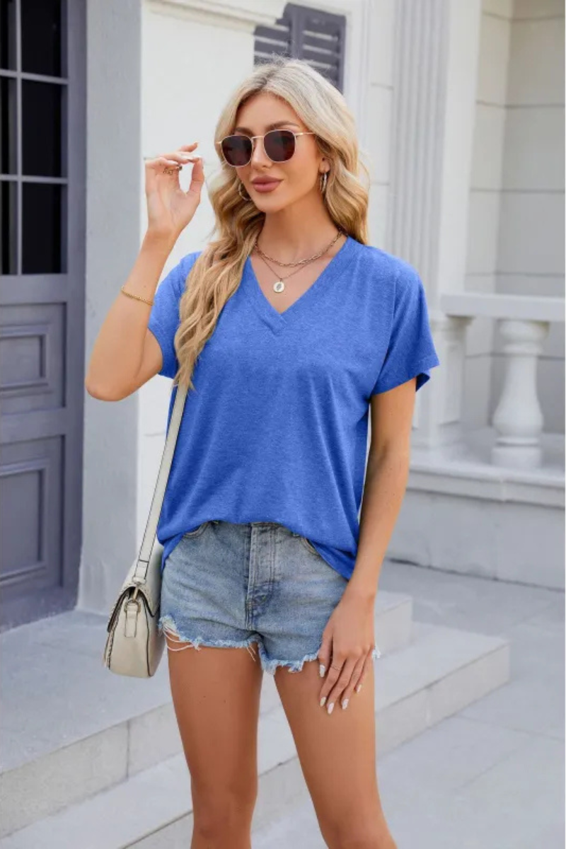 Lumi™ | Blusa Casual a V Scollo Ampia
