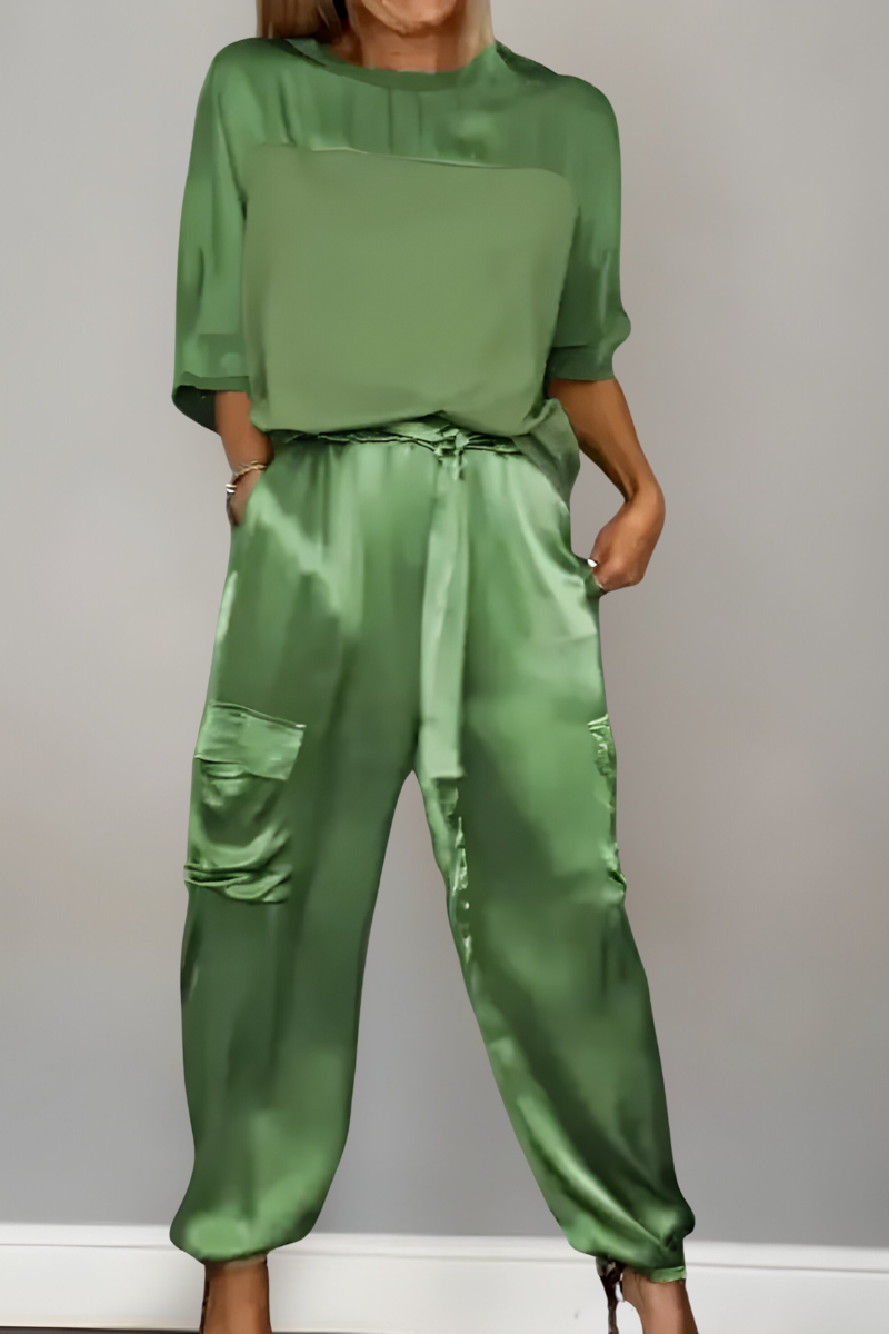 Enya™ | Elegante Set Abbinato in Seta