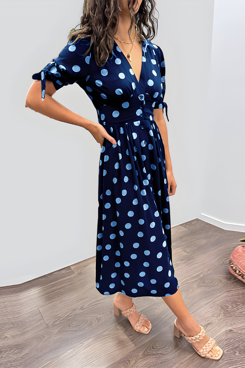 Noria™ | Elegante abito a pois