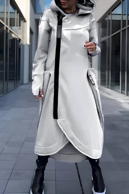 Estelle™ | Abito Hoodie Lungo con Zip