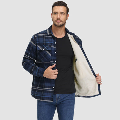 Arvid™ | Giacca camicia a quadri foderata