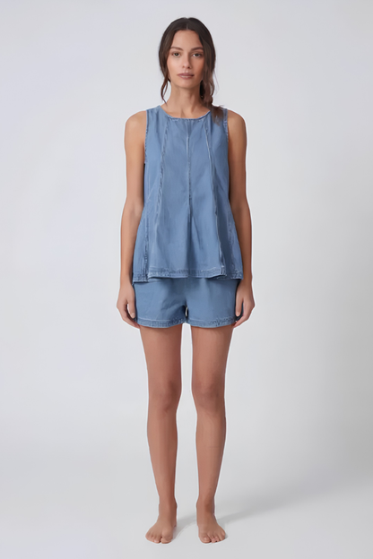 Mira™ | Set Denim Casual Loose