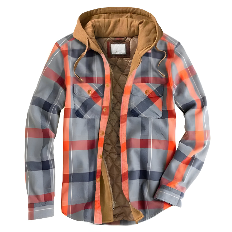 Bram | Comoda giacca patchwork con cappuccio