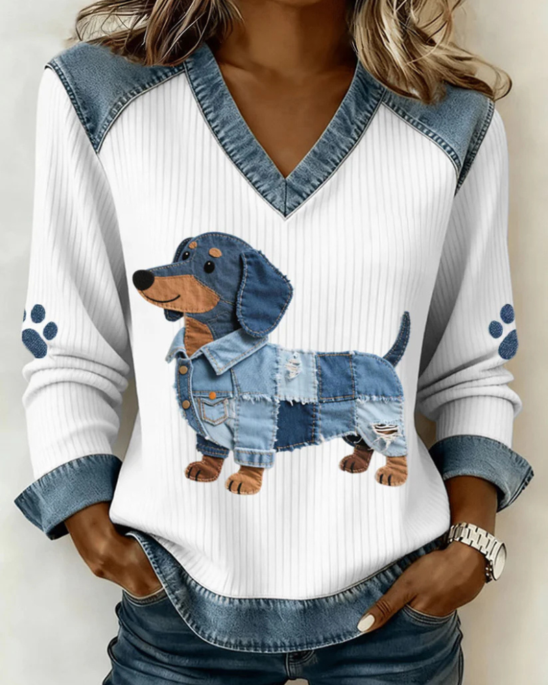 Dax™ | Maglione Con Stampa Patchwork Di Animali