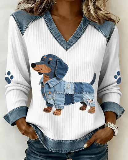 Dax™ | Maglione Con Stampa Patchwork Di Animali
