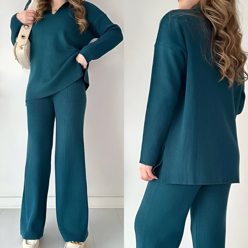 Nara™ | Set di lounge lavorato a maglia elegante
