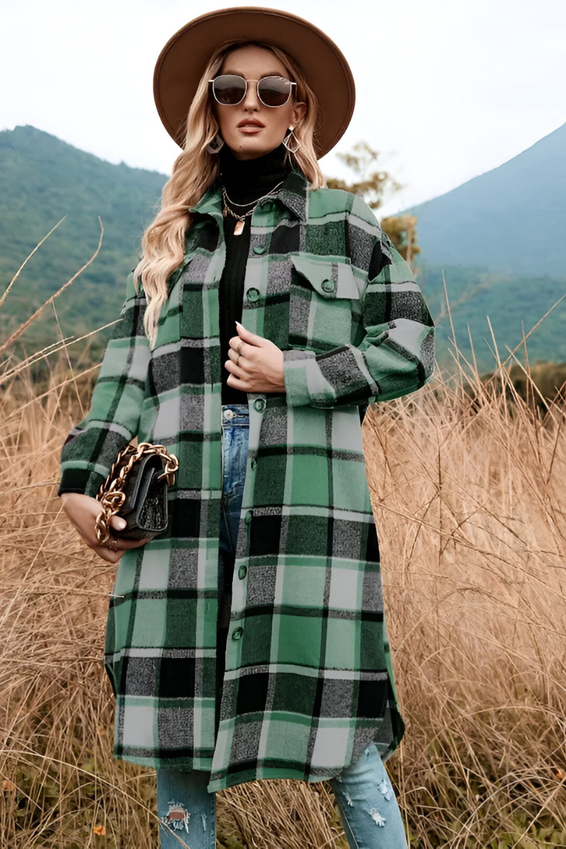 Liva™ | Giacca Autunnale Calda a Righe