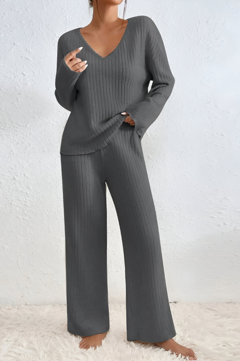 Amaris™ | Set lounge a maglia a coste morbido