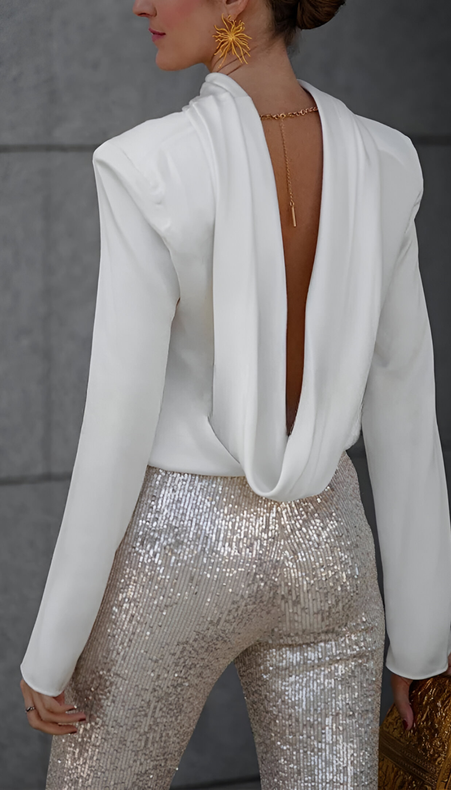 Zari™ | Elegante Pantalone Flare con Paillettes
