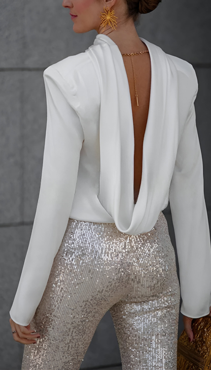 Zari™ | Elegante Pantalone Flare con Paillettes
