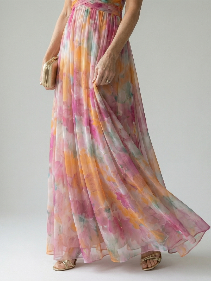 Vivienne™ | Maxi Abito con Stampa Camuffante per Pancia