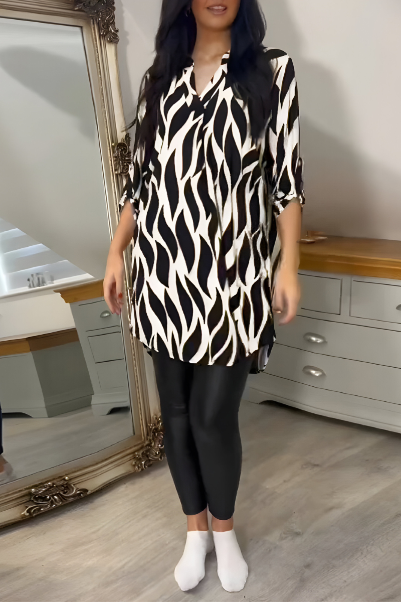 Tessa™ | Top Elegante e Fluida con Stampa