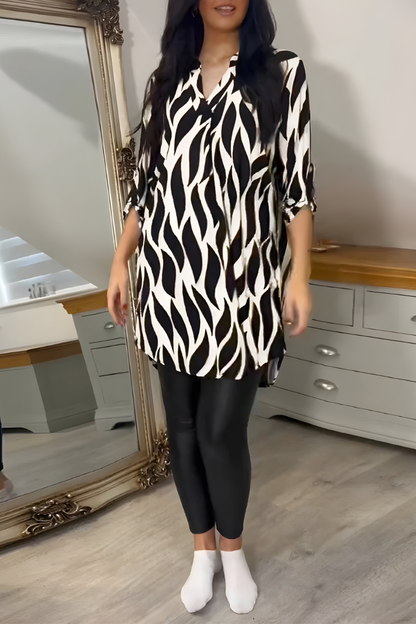 Tessa™ | Top Elegante e Fluida con Stampa