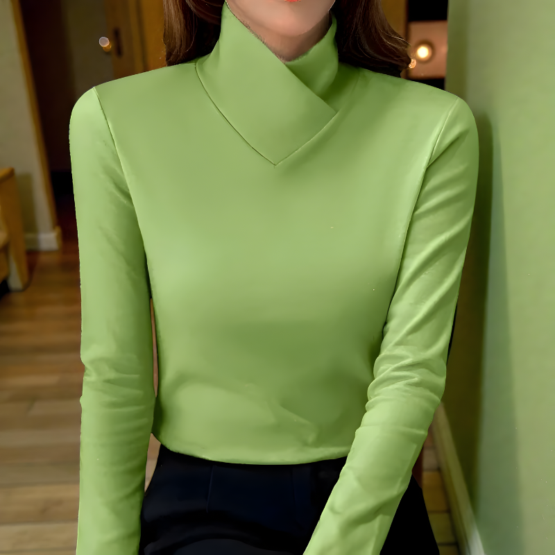 Mira™ | Elegante Top Minimal a Maniche Lunghe