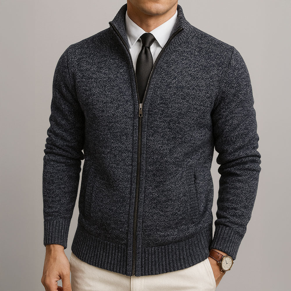 Davi™ | Maglione Zip Moderno Texture