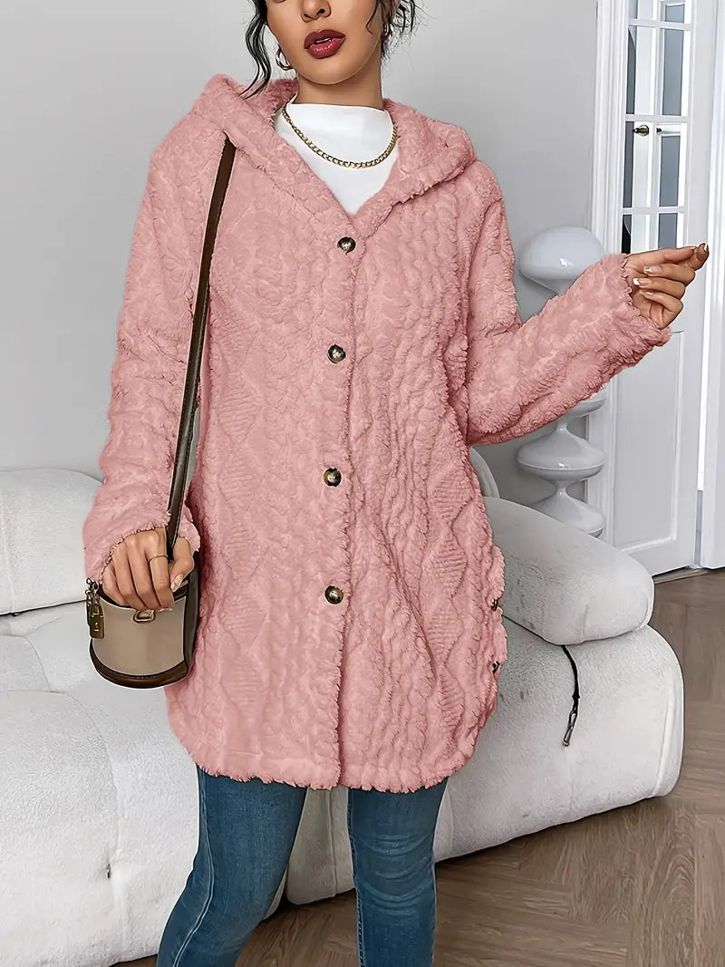 Lisa™ | Giacca Teddy Calda con Cappuccio
