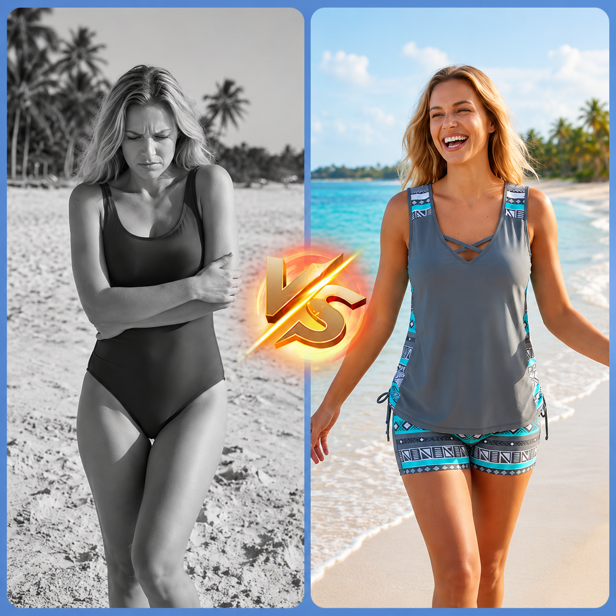 Kaela™ | Set Tankini Flattering con Shorts