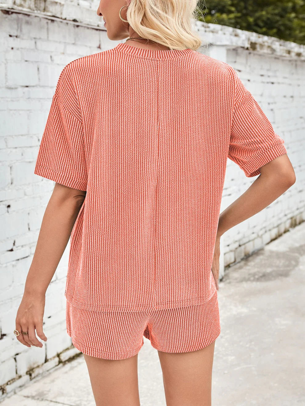 Jinte | Completo loungewear in morbido tessuto a coste