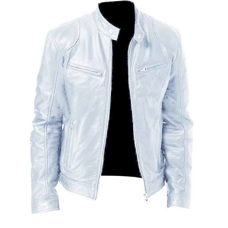 Joren™ | Giacca in pelle senza tempo con zip
