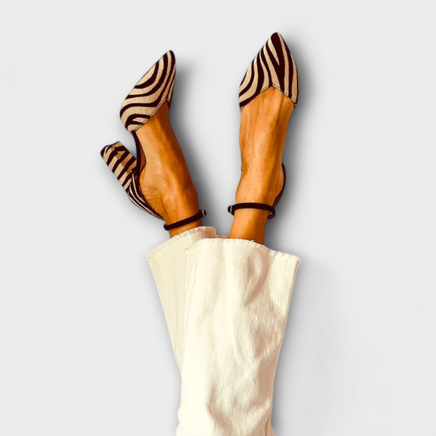 Zebrina – Tacchi dichiarativi con stampa zebra