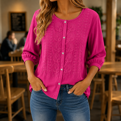 1 + 1 gratis Amelie™ | Elegante Blusa Ricamata