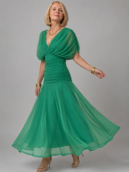 Evelina™ | Elegante Abito Maxi Camuffante per Gravidanza