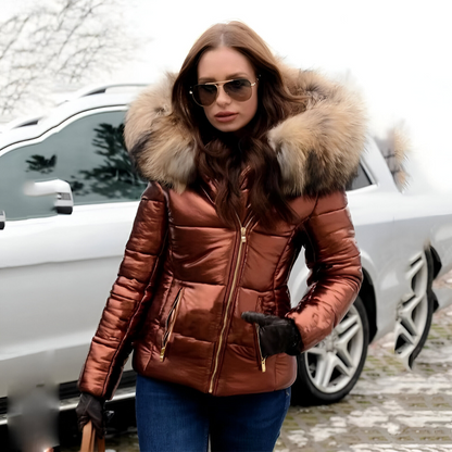 Vigdis™ | Piumino caldo, trendy e spesso con cappuccio