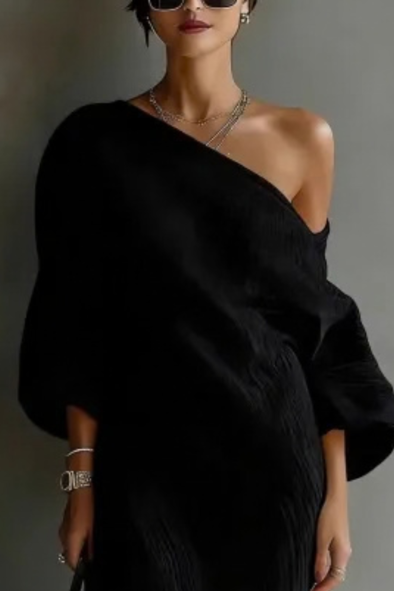 Alva™ | Elegante Abito Maxi a Spalla Unica
