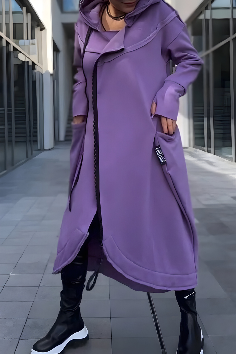 Estelle™ | Abito Hoodie Lungo con Zip