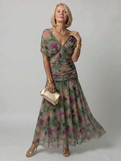 Evelina™ | Elegante Abito Maxi Camuffante per Gravidanza
