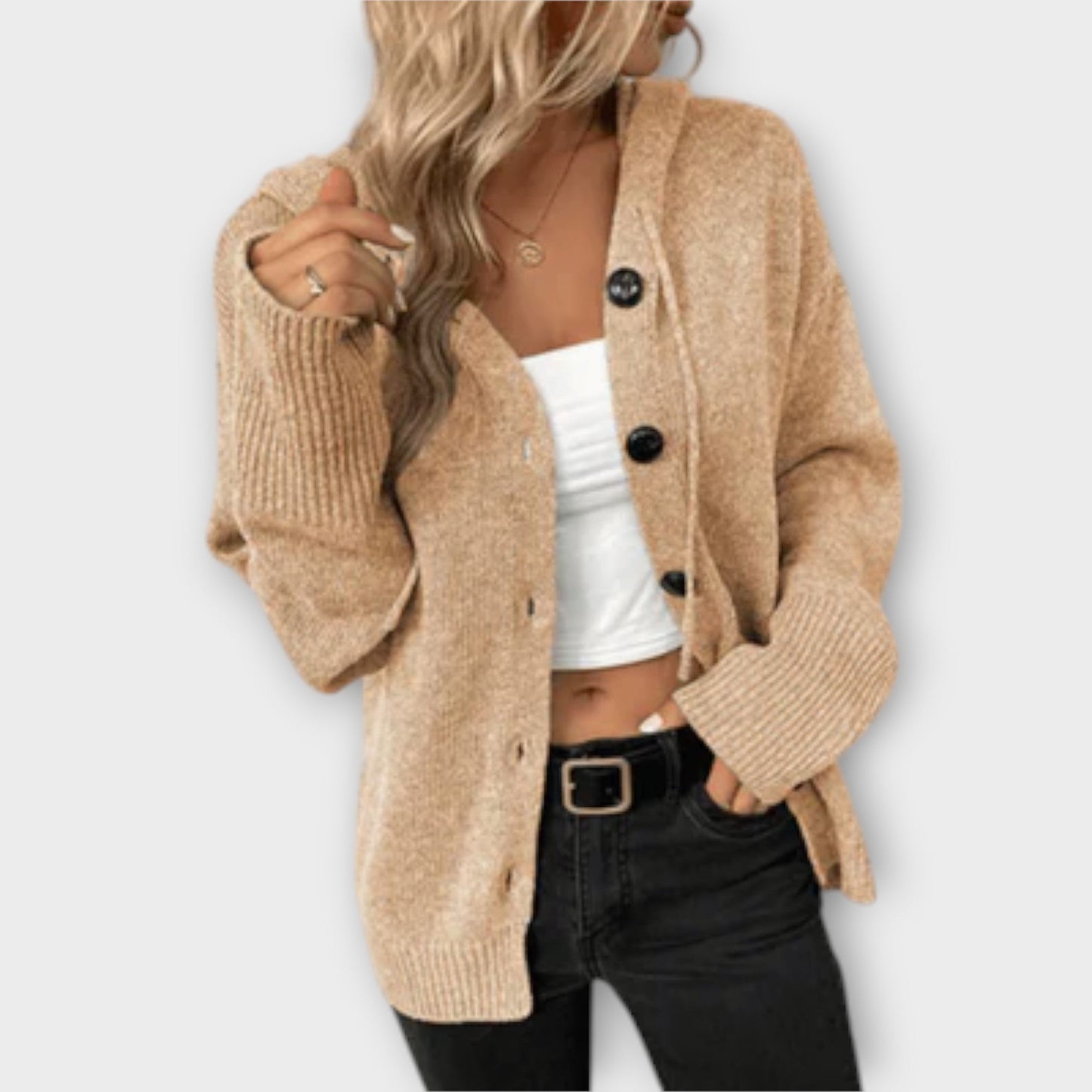 Cardigan con bottoni