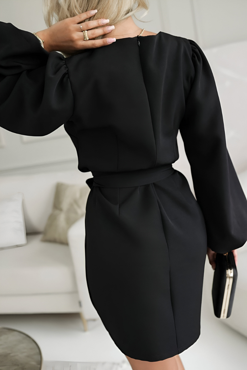 Lira™ | Elegante Abito in Seta con Cintura