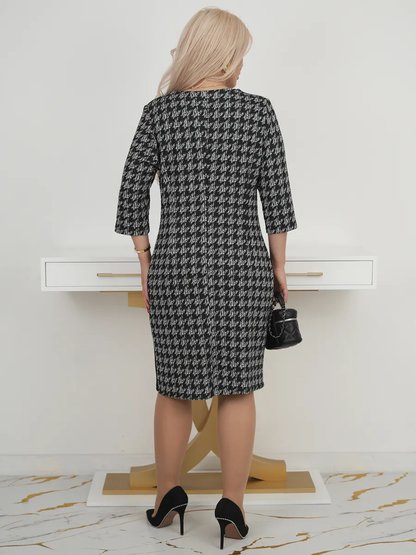 Lysa™ | Abito Midi a Motivo Elegante