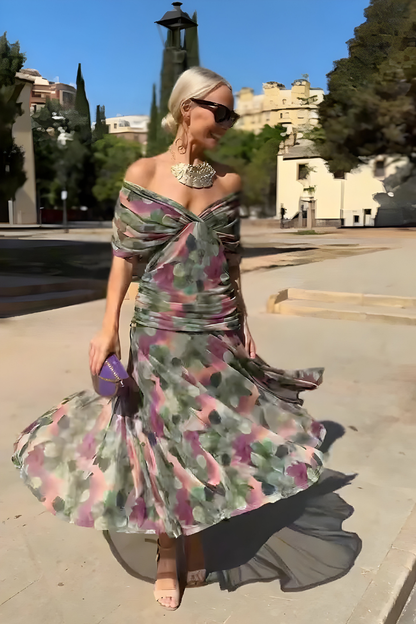 Yalena™ | Elegante vestito maxi floreale