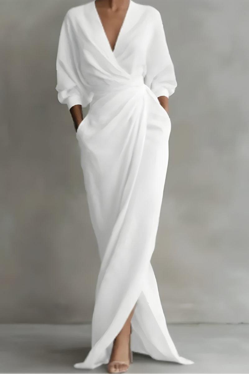 Nina™ | Abito Maxi Avvolgente Elegante