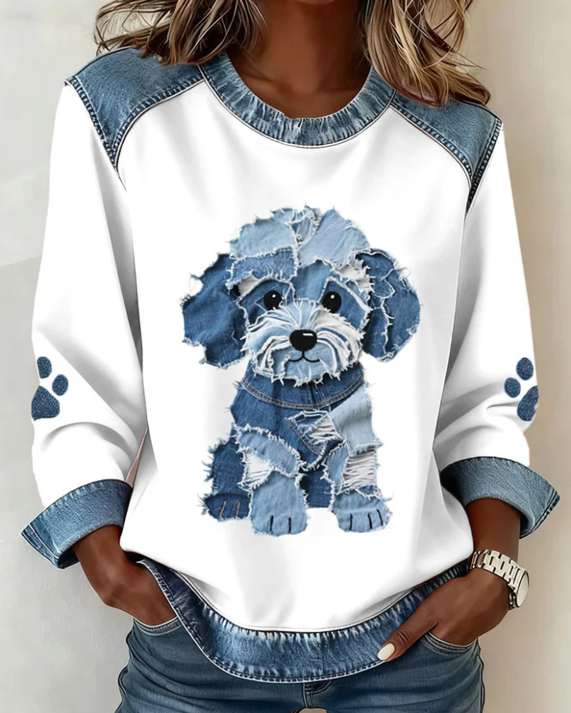 Dax™ | Maglione Con Stampa Patchwork Di Animali