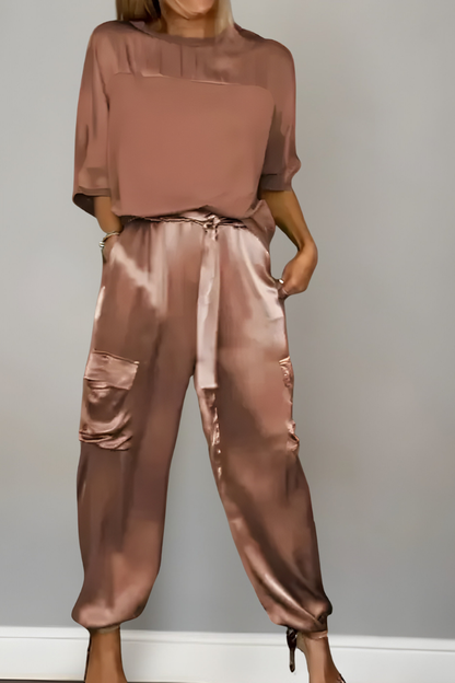 Enya™ | Elegante Set Abbinato in Seta