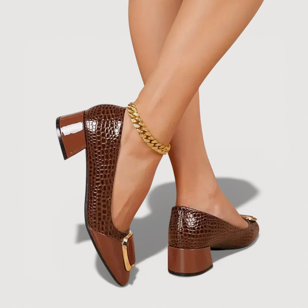 Vika™ | Tacchi Ortodontici in Pelle Eleganti e Confortevoli