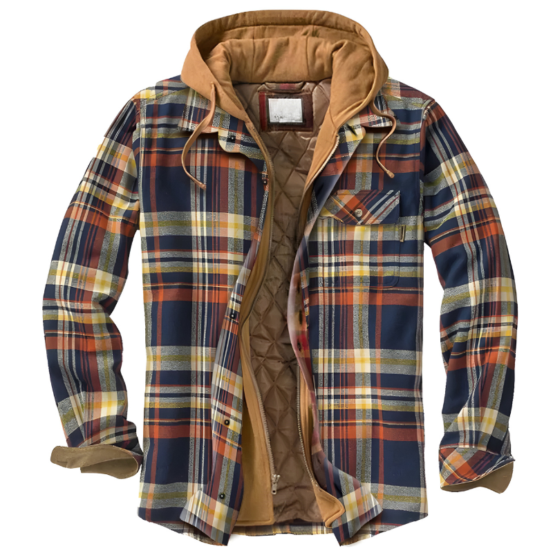 Bram | Comoda giacca patchwork con cappuccio