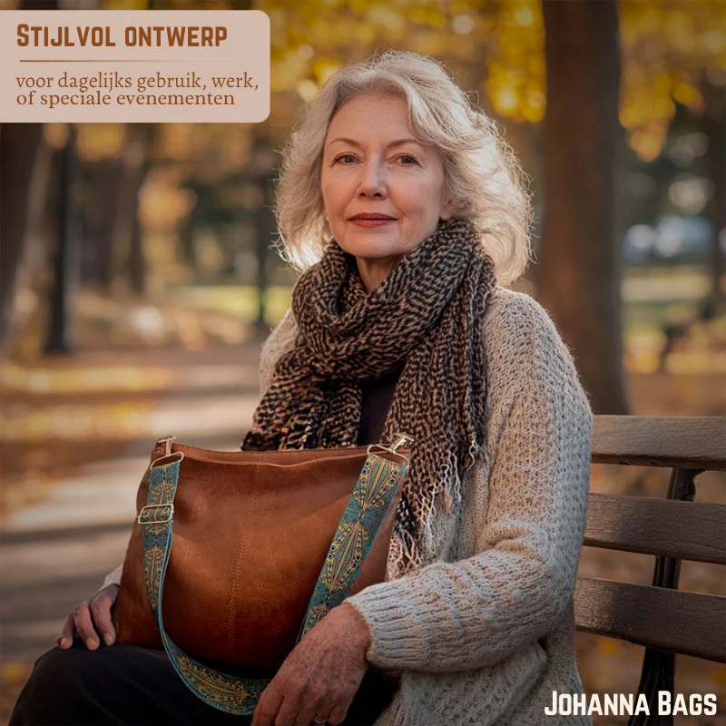 Charme Vintage di Chelsey | Borsa a Spalla in Pelle Vegana