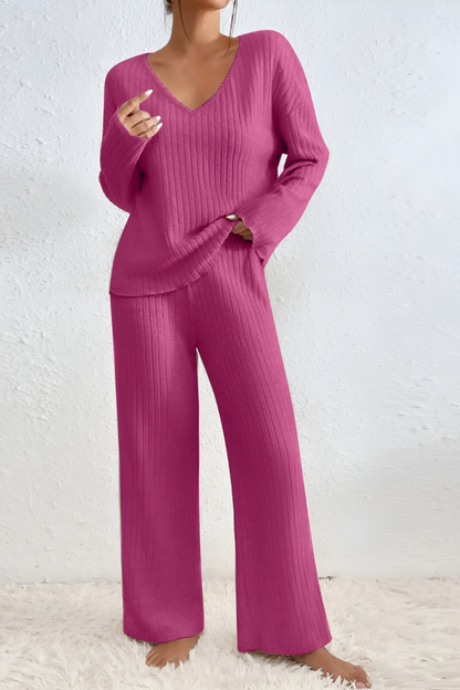 Amaris™ | Set lounge a maglia a coste morbido