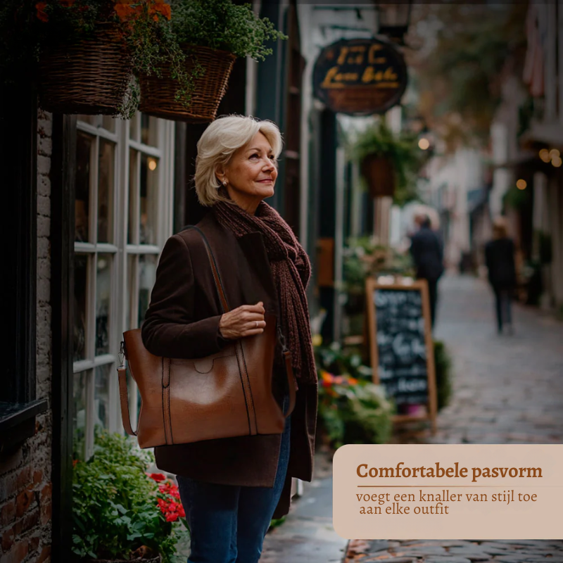 Favorito di Nicole | Borsa a Spalla Vintage in Pelle Vegana