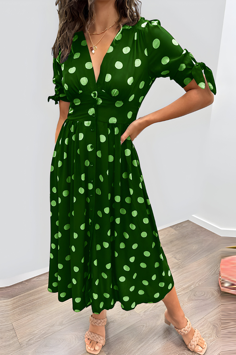 Noria™ | Elegante abito a pois