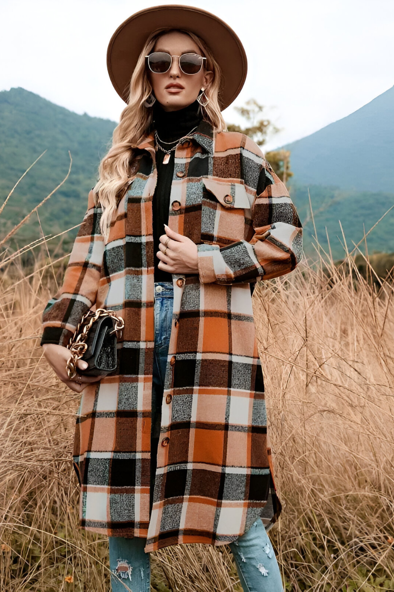 Liva™ | Giacca Autunnale Calda a Righe