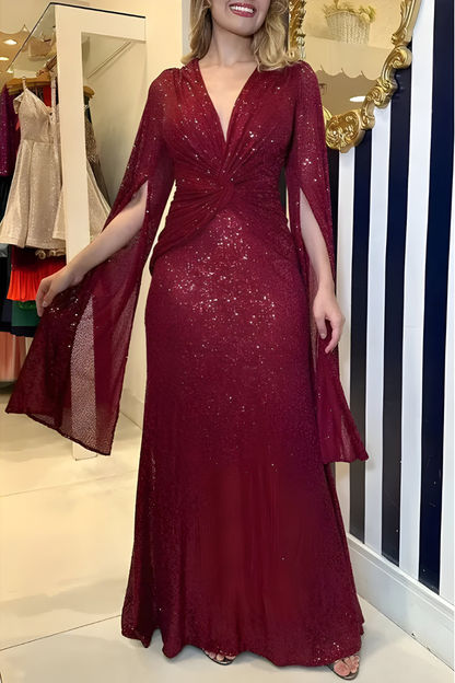Mira™ | Abito Maxy Shimmer Elegante