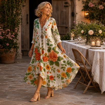 Jolene™ | Elegante Abito a Fiori Camuffa Pancia